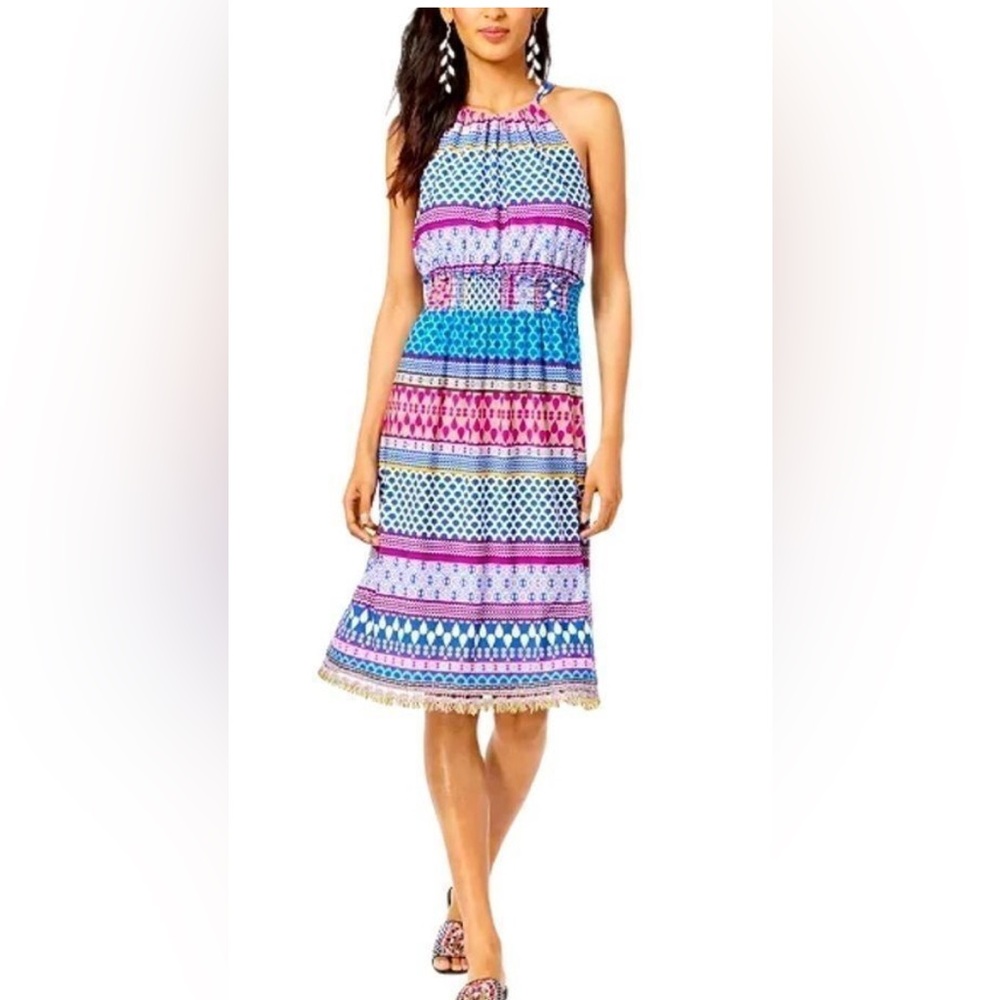 TRINA TURK Brooke Dress Multicolor Print Size XS